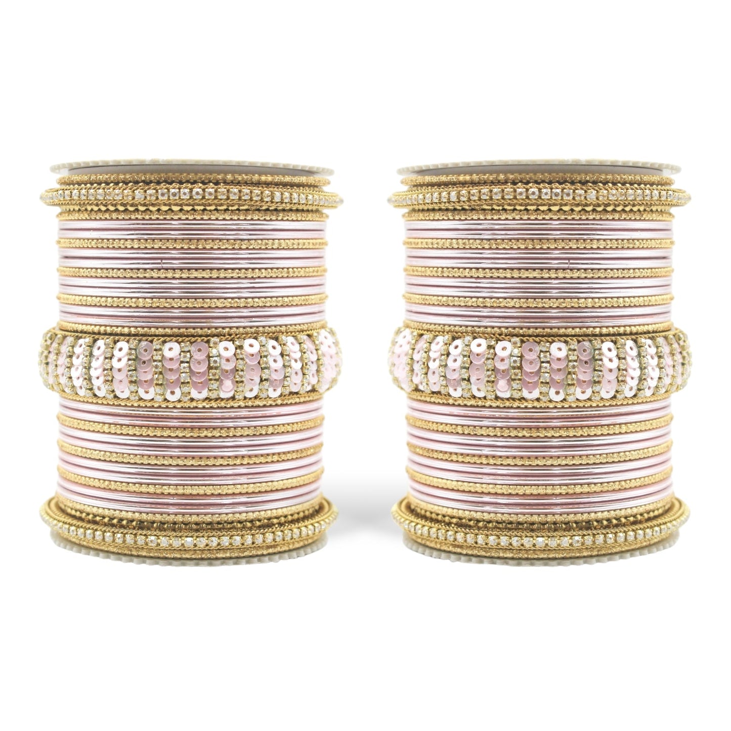 Beautiful Partywear Bangle set with Sequence Work