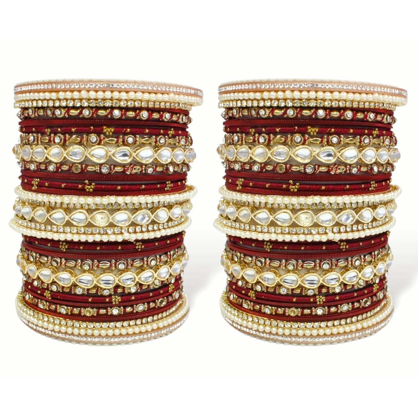 Bridal Bangle Set with Kundan Kangan by T4 Jewels