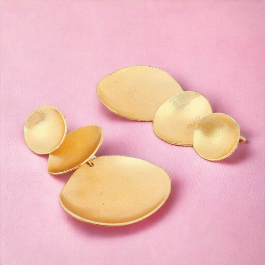 Beautiful Jhumki Matte Gold Finish Earrings