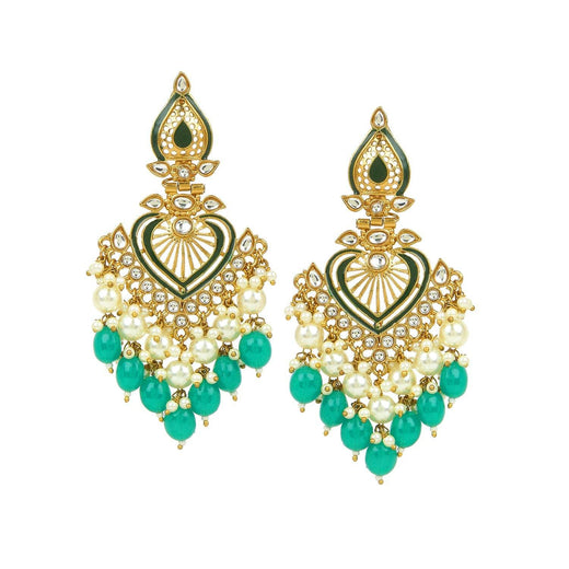 Jhumki Earring with Meenakari by T4 Jewels