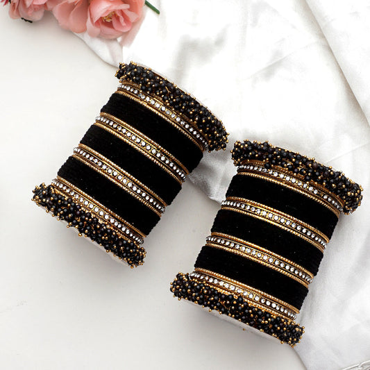 Set of 2 Fancy Bridal Bangle sets by T4 Jewels