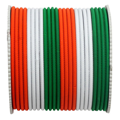 T4 Jewels Matte Tricolor Bangle Set (Pack Of 24)