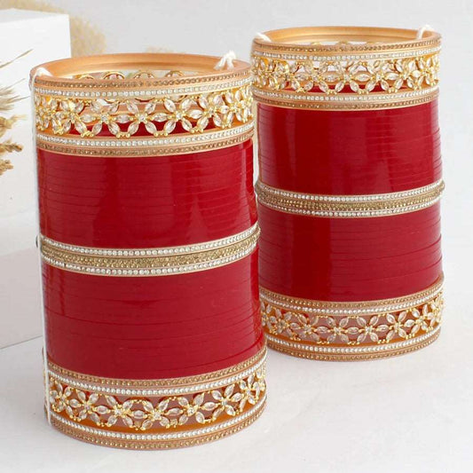 red chuda ;; red color chuda ;; ad chuda ;; red bridal chuda ;; bridal chuda ;; red chura ;;red color chura