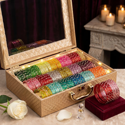 The Ultimate Drip: Aesthetic Bangle Combo Pack with LED Glow Box | T4 Jewels