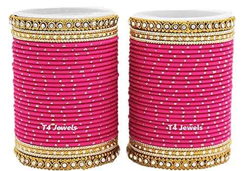 T4 Jewels Traditional Metal Bangle Set For Women And Girls - (Set Of 2) - LSET Rani All Bangle Sets T4 Jewels