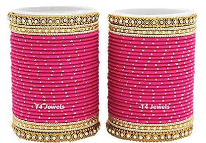 T4 Jewels Traditional Metal Bangle Set For Women And Girls - (Set Of 2) - LSET Rani All Bangle Sets T4 Jewels