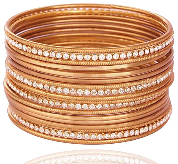 T4 Jewels Zircon Silver Gemstones Studded Oxidised Bangles For Women & Girls T4 Jewels