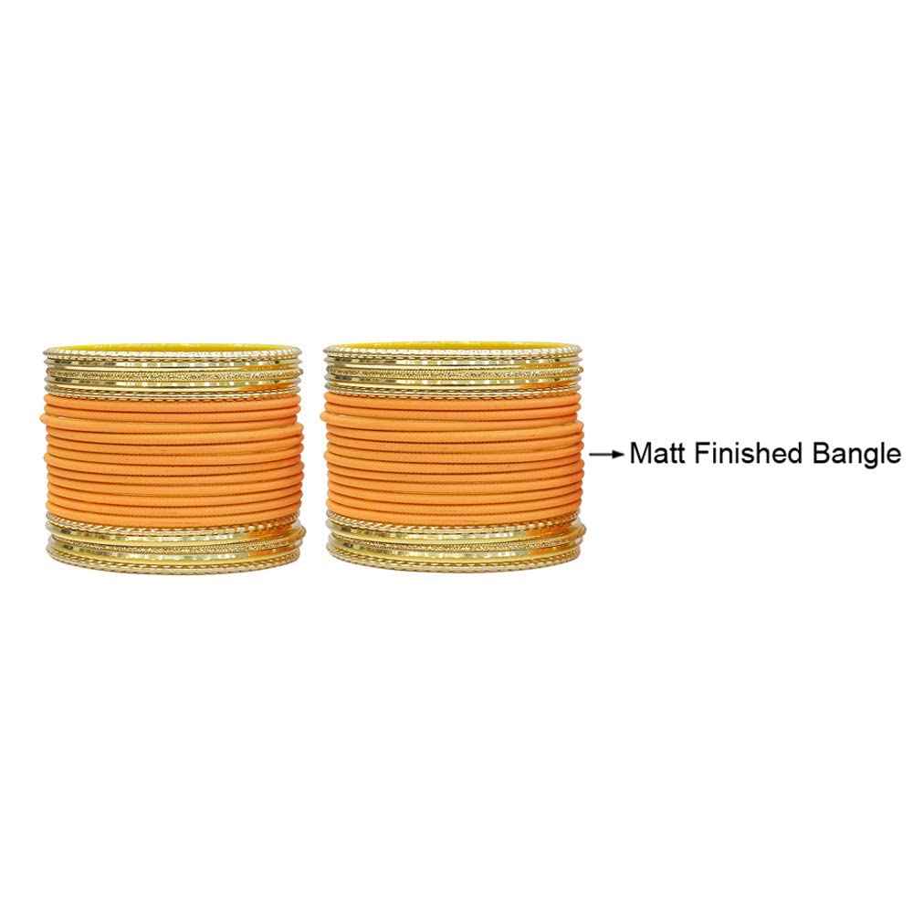 T4 Jewels Multicolours Matte Finish Designer And Beautiful Metal Bangles Set For Girls And Women T4 Jewels