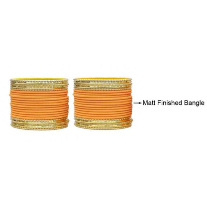 T4 Jewels Multicolours Matte Finish Designer And Beautiful Metal Bangles Set For Girls And Women T4 Jewels