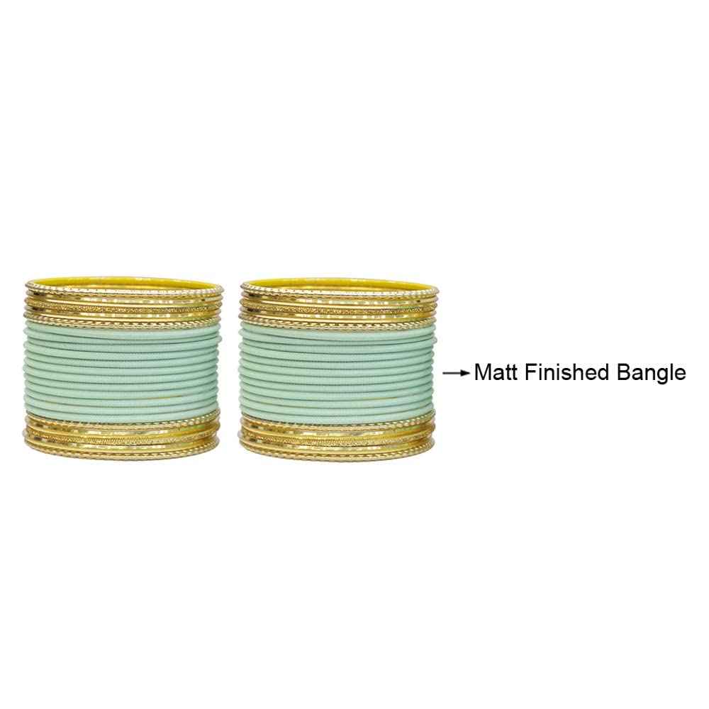 T4 Jewels Multicolours Matte Finish Designer And Beautiful Metal Bangles Set For Girls And Women T4 Jewels