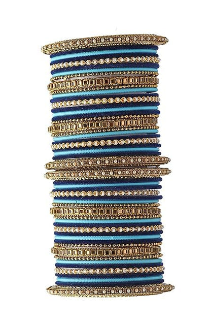 T4 Jewels Multicolours Metal Fashion Jewellery Bangles Set Gold Plated Kundan Studded Bangles For Women & Girls T4 Jewels