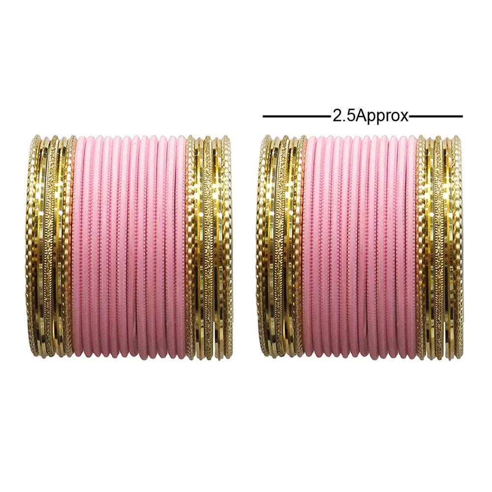 T4 Jewels Multicolours Matte Finish Designer And Beautiful Metal Bangles Set For Girls And Women T4 Jewels