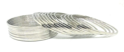 T4 Jewels Golden/Silver/Black Traditional Oxidised Plain Bangles (Party & Functions) For Women & Girls - (Set Of 24 Bangles) T4 Jewels