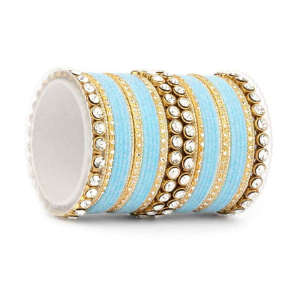 T4 Jewels Stylish Fashion Jewellery Stones & Beads Beautiful Glossy Finished Bangles Set For Women & Girls T4 Jewels