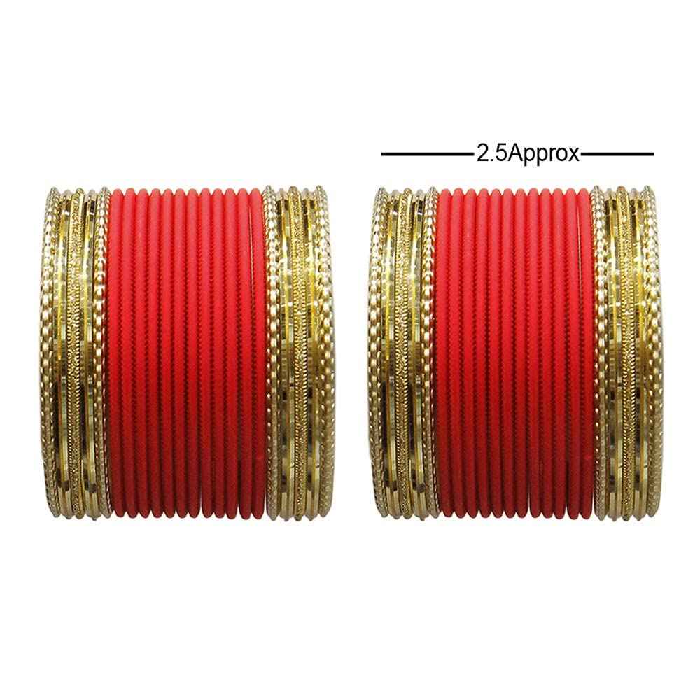 T4 Jewels Multicolours Matte Finish Designer And Beautiful Metal Bangles Set For Girls And Women T4 Jewels