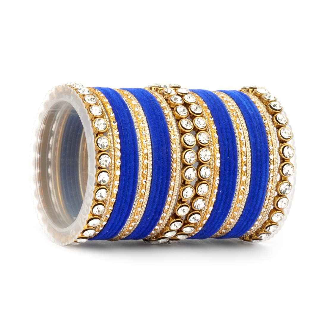 T4 Jewels Stylish Fashion Jewellery Stones & Beads Beautiful Glossy Finished Bangles Set For Women & Girls T4 Jewels