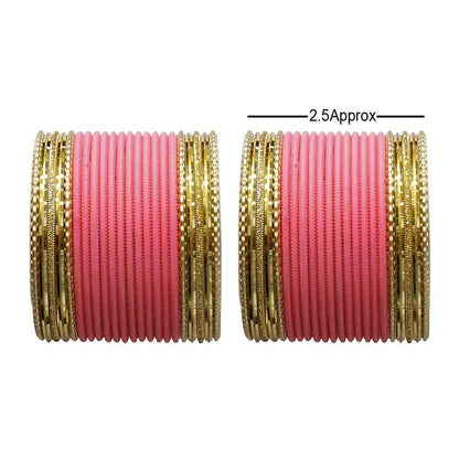 T4 Jewels Multicolours Matte Finish Designer And Beautiful Metal Bangles Set For Girls And Women T4 Jewels