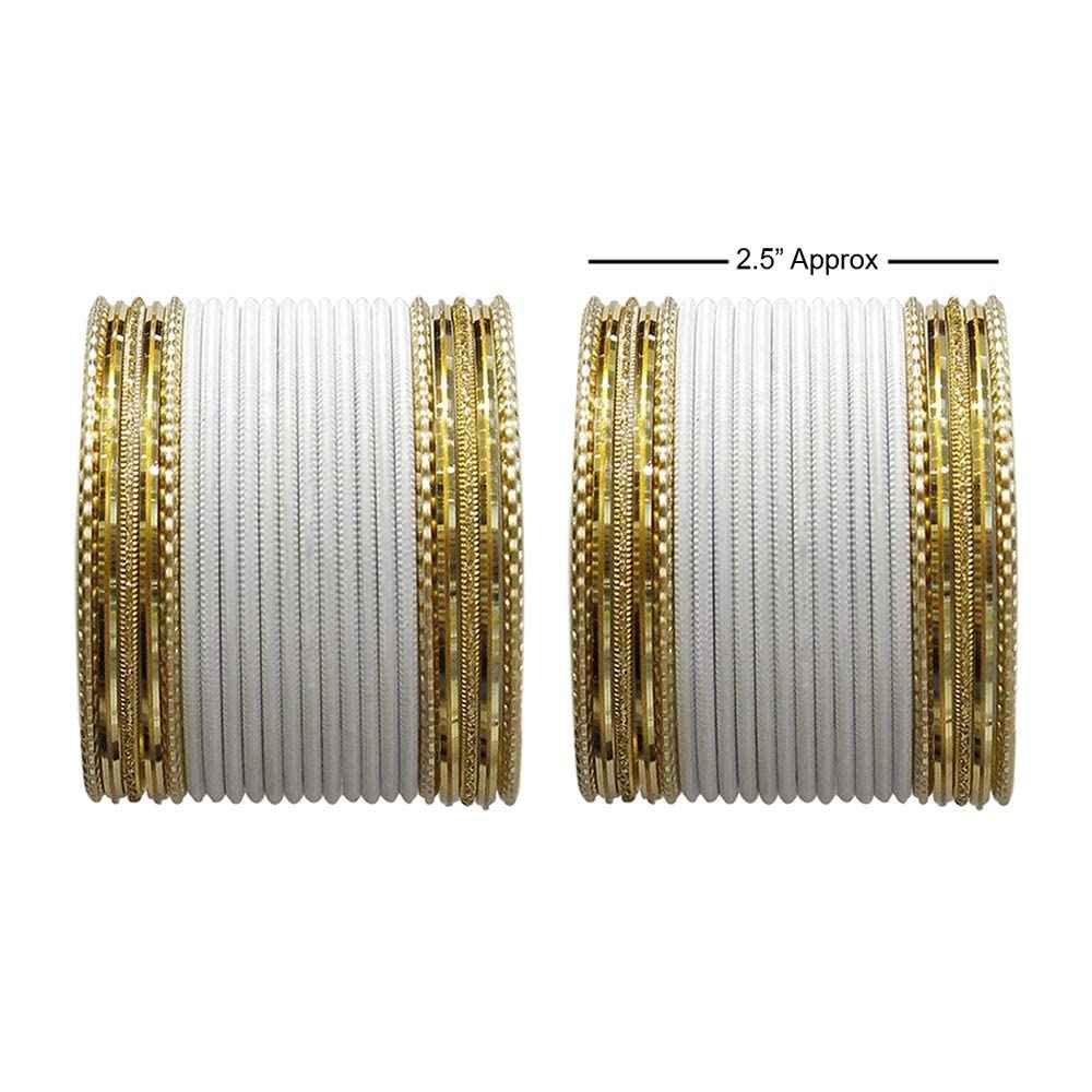 T4 Jewels Multicolours Matte Finish Designer And Beautiful Metal Bangles Set For Girls And Women T4 Jewels
