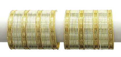 T4 Jewels Beautiful Plane Glossy Finish Metal Multicolours Bangles Set For Women And Girls (Set Of 68) T4 Jewels
