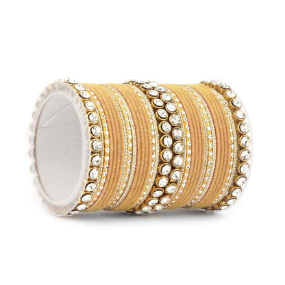 T4 Jewels Stylish Fashion Jewellery Stones & Beads Beautiful Glossy Finished Bangles Set For Women & Girls T4 Jewels