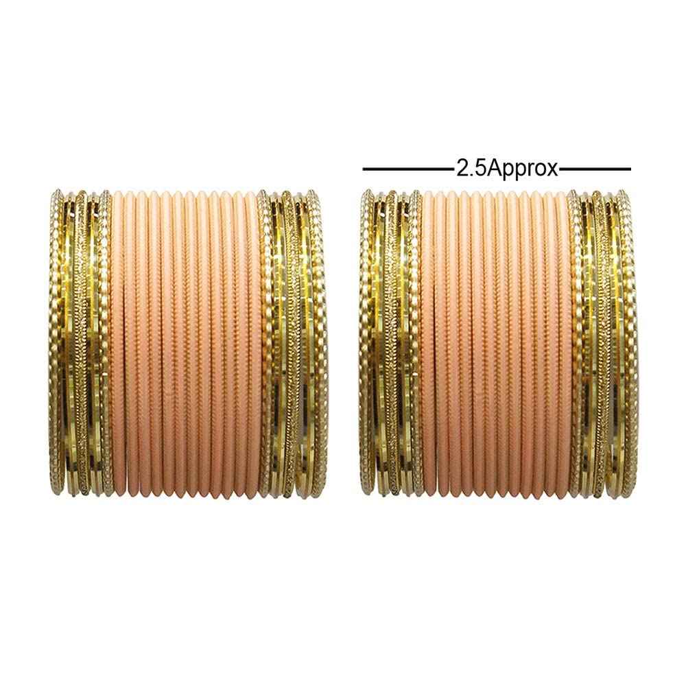 T4 Jewels Multicolours Matte Finish Designer And Beautiful Metal Bangles Set For Girls And Women T4 Jewels