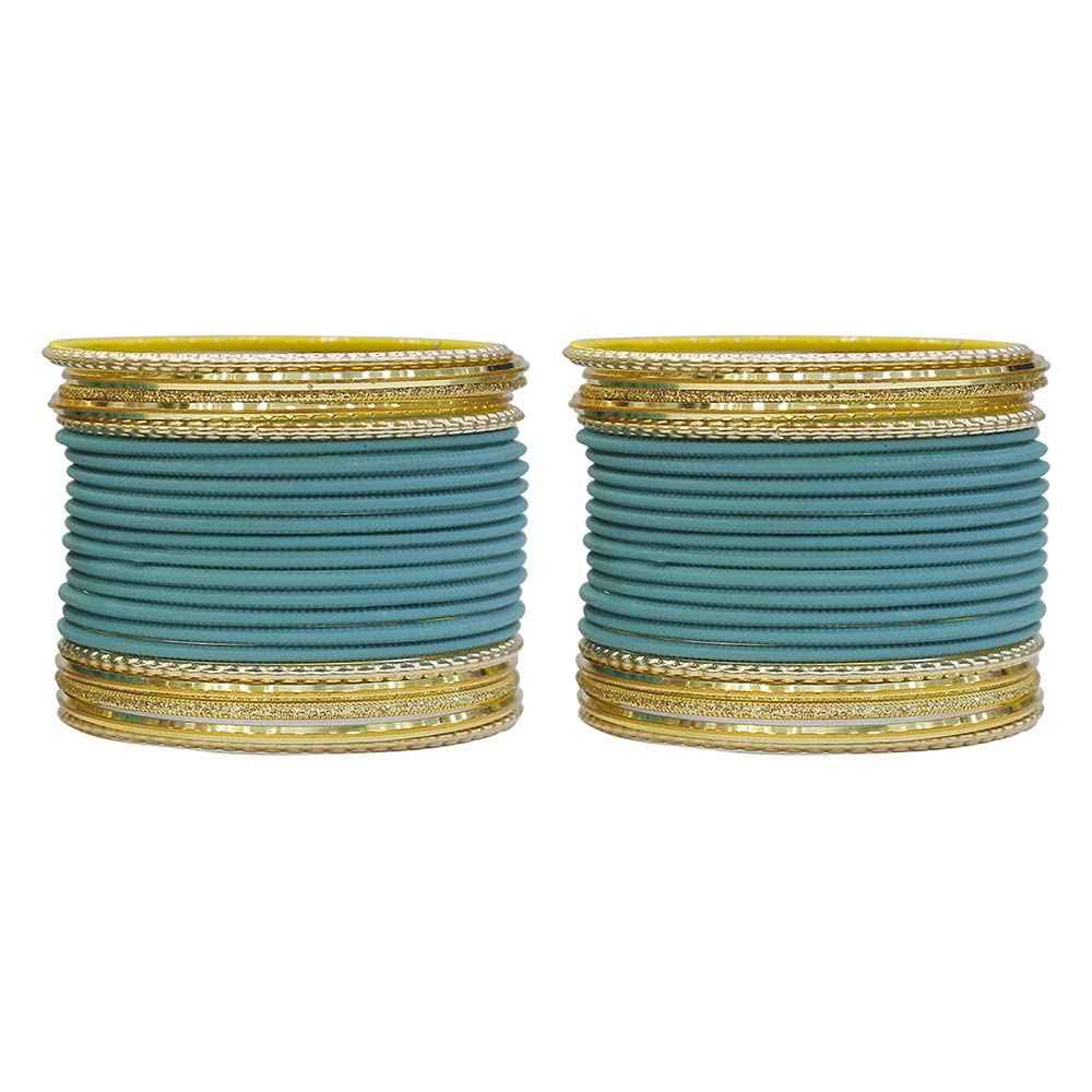 T4 Jewels Multicolours Matte Finish Designer And Beautiful Metal Bangles Set For Girls And Women Radium T4 Jewels