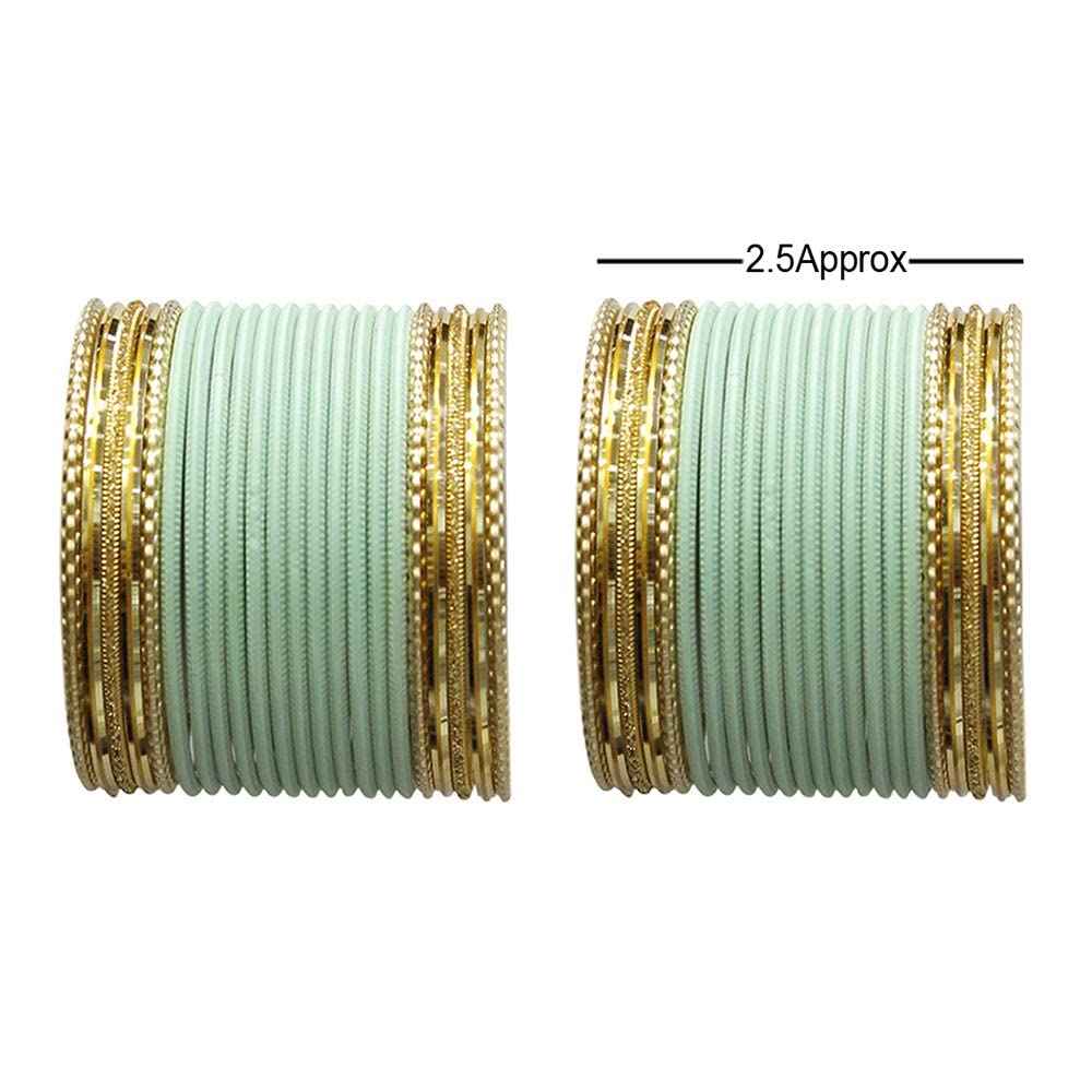 T4 Jewels Multicolours Matte Finish Designer And Beautiful Metal Bangles Set For Girls And Women T4 Jewels