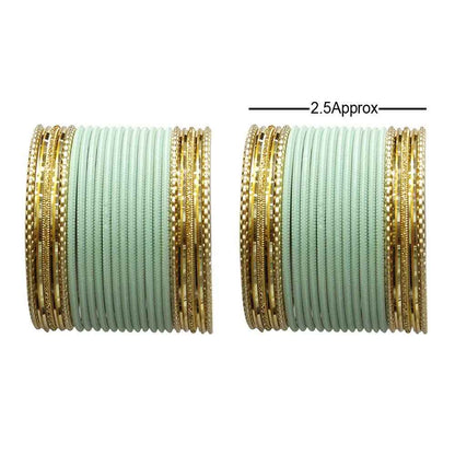 T4 Jewels Multicolours Matte Finish Designer And Beautiful Metal Bangles Set For Girls And Women T4 Jewels