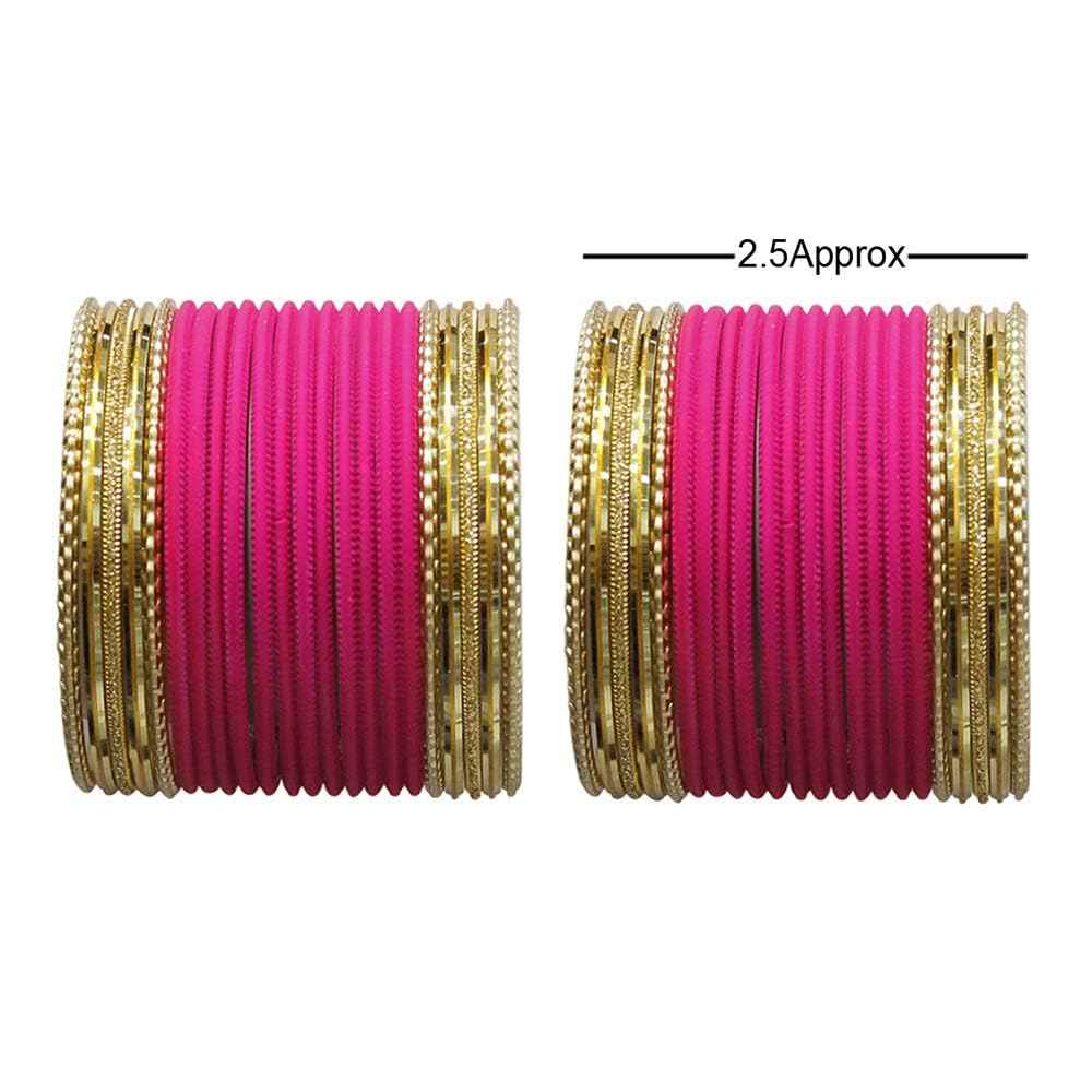 T4 Jewels Multicolours Matte Finish Designer And Beautiful Metal Bangles Set For Girls And Women T4 Jewels