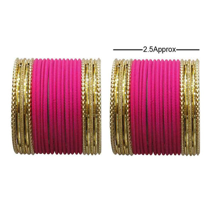 T4 Jewels Multicolours Matte Finish Designer And Beautiful Metal Bangles Set For Girls And Women T4 Jewels
