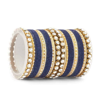 T4 Jewels Stylish Fashion Jewellery Stones & Beads Beautiful Glossy Finished Bangles Set For Women & Girls T4 Jewels