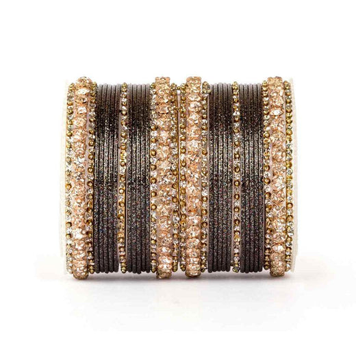 Beautiful Shimmering Brass Bangle Set