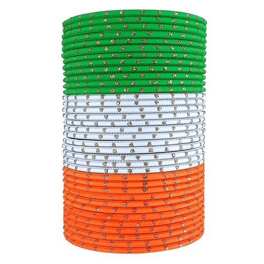 T4 Jewels Dotted Tricolor Bangle Set (Pack Of 36)