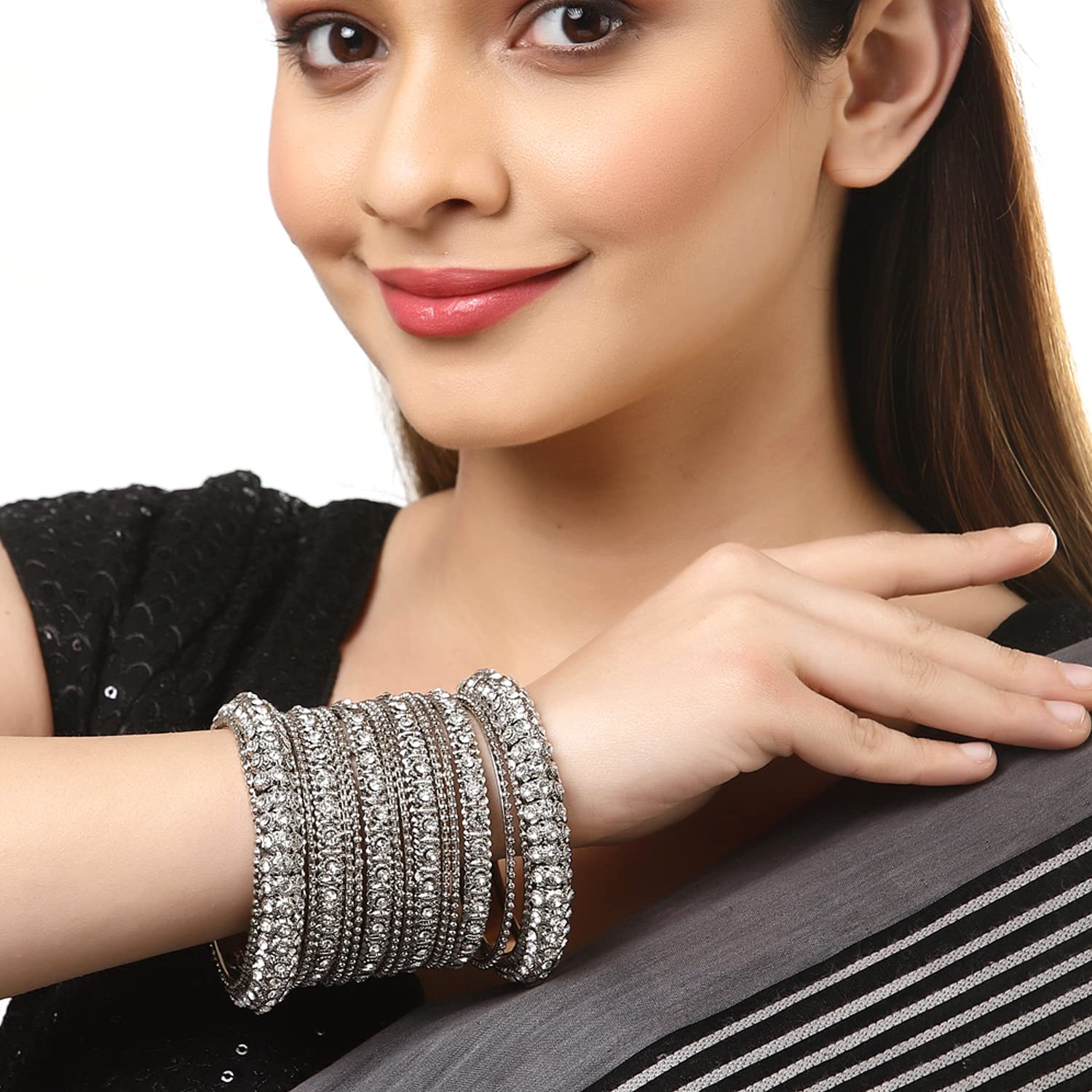 ZENEME Fashion Jewellery Traditional Gold Plated Bracelet Bangles Set for Girls and Women T4 Jewels