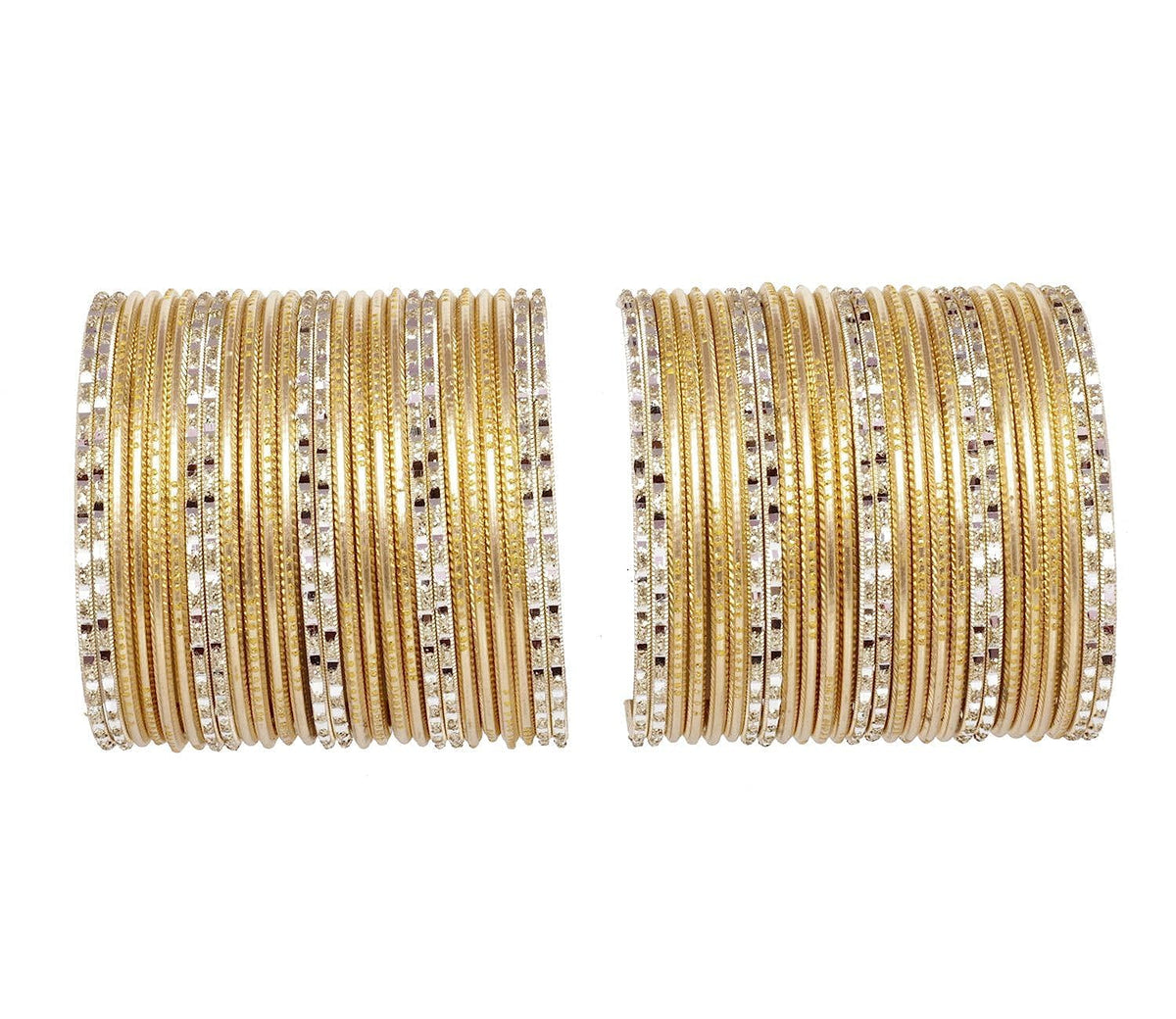T4 Jewels Matte Finish Beautiful & Elegant Gold Designer Fashion Jewellery Metal Bangles Set For Women & Girls T4 Jewels