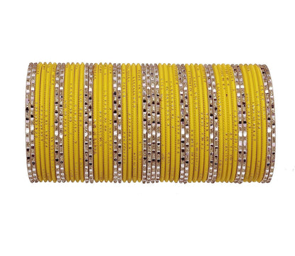 T4 Jewels Matte Finish Beautiful & Elegant Gold Designer Fashion Jewellery Metal Bangles Set For Women & Girls T4 Jewels