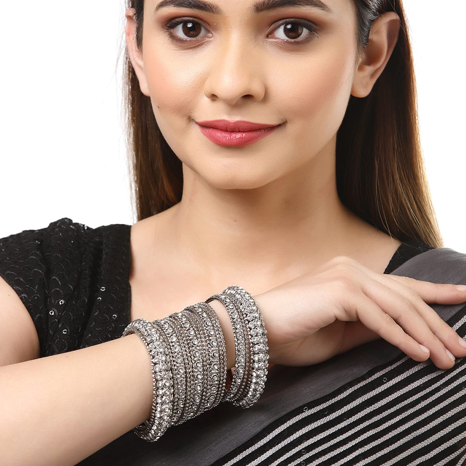 ZENEME Fashion Jewellery Traditional Gold Plated Bracelet Bangles Set for Girls and Women T4 Jewels