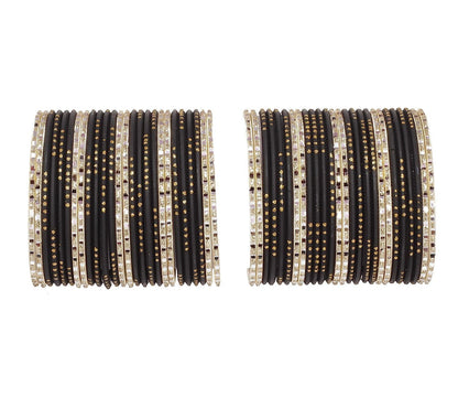 T4 Jewels Matte Finish Beautiful & Elegant Gold Designer Fashion Jewellery Metal Bangles Set For Women & Girls T4 Jewels
