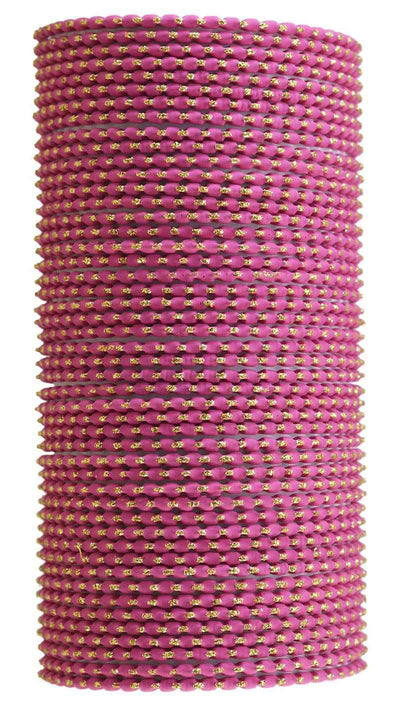 T4 Jewels (2.10 & 2.12 Size Designer & Beautiful Metal Bangle Set For Women & Girls - (Set Of 48)_Available In Large Sizes. T4 Jewels