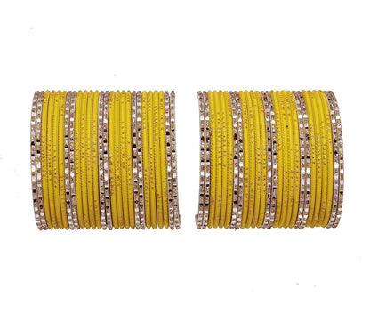 T4 Jewels Matte Finish Beautiful & Elegant Gold Designer Fashion Jewellery Metal Bangles Set For Women & Girls T4 Jewels