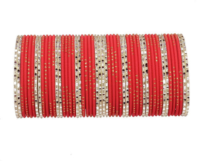 T4 Jewels Matte Finish Beautiful & Elegant Gold Designer Fashion Jewellery Metal Bangles Set For Women & Girls T4 Jewels