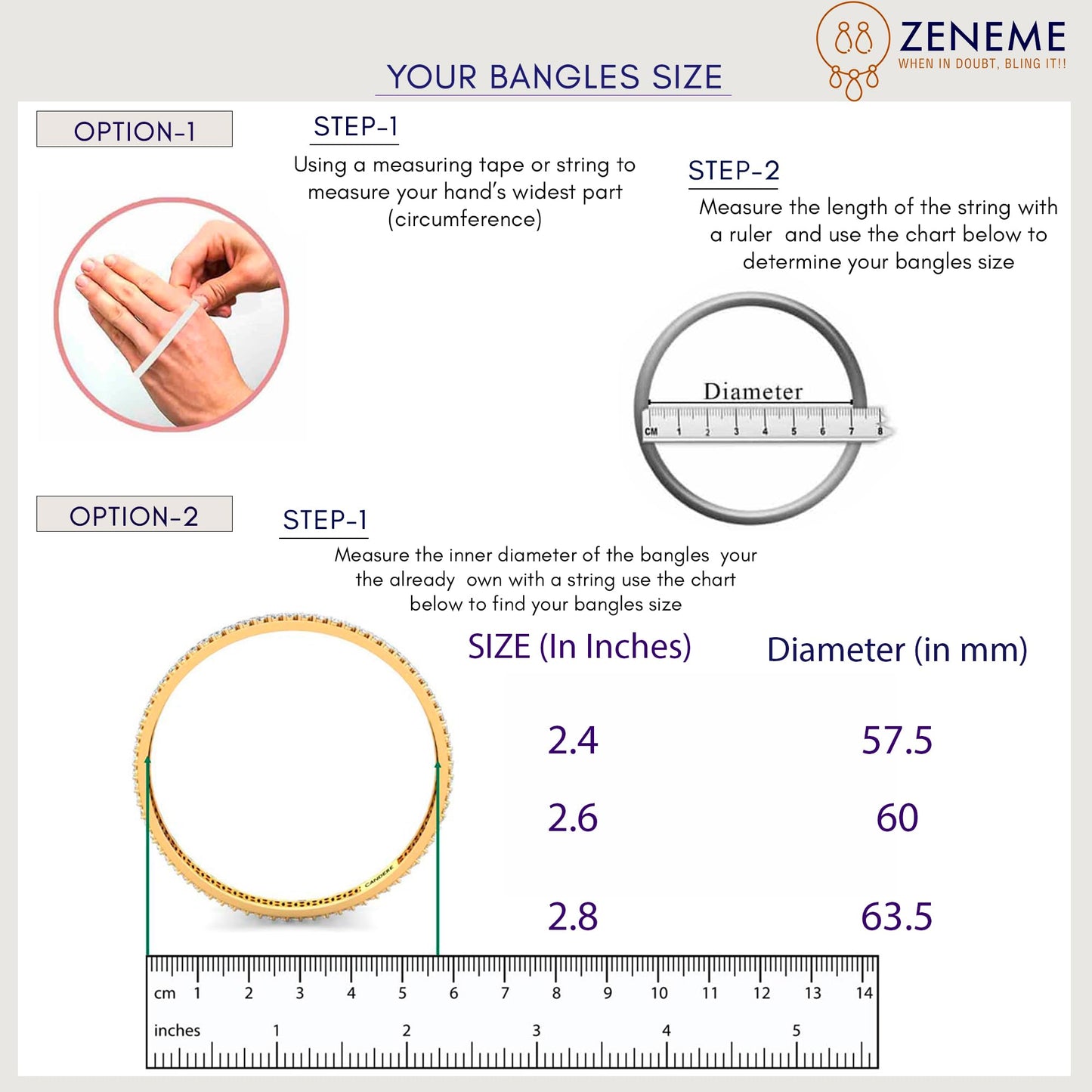 ZENEME Gold-Plated Matte Finish Velvet White American Diamonds Studded Bangles Set Of 36 For Girls and Women T4 Jewels