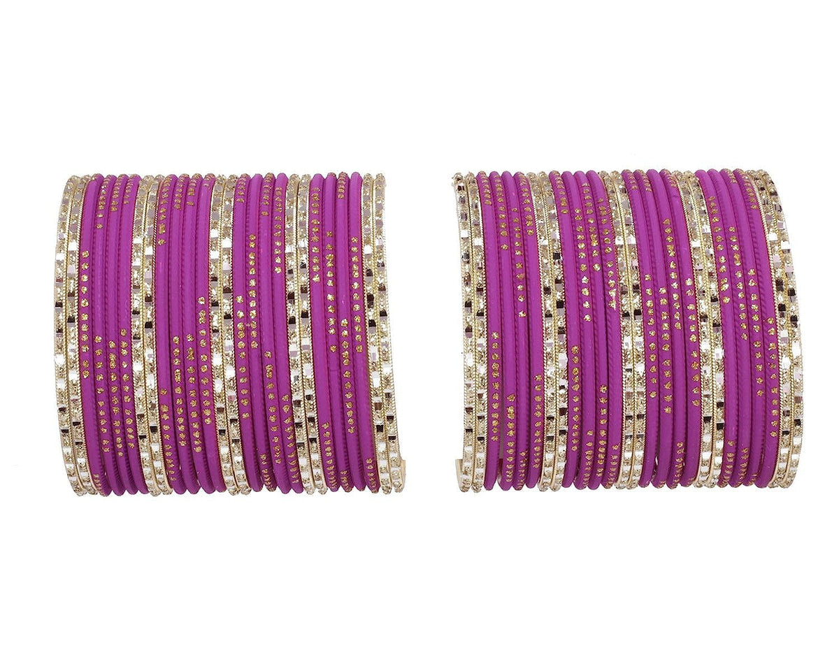 T4 Jewels Matte Finish Beautiful & Elegant Gold Designer Fashion Jewellery Metal Bangles Set For Women & Girls T4 Jewels
