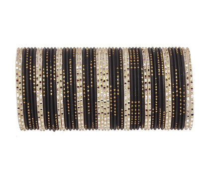T4 Jewels Matte Finish Beautiful & Elegant Gold Designer Fashion Jewellery Metal Bangles Set For Women & Girls T4 Jewels