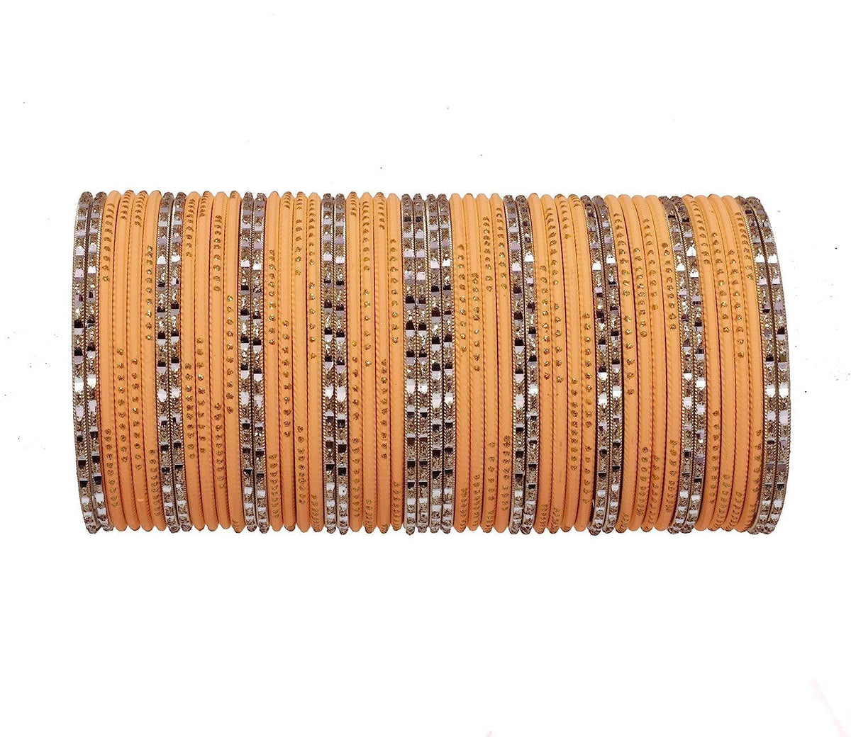 T4 Jewels Matte Finish Beautiful & Elegant Gold Designer Fashion Jewellery Metal Bangles Set For Women & Girls T4 Jewels