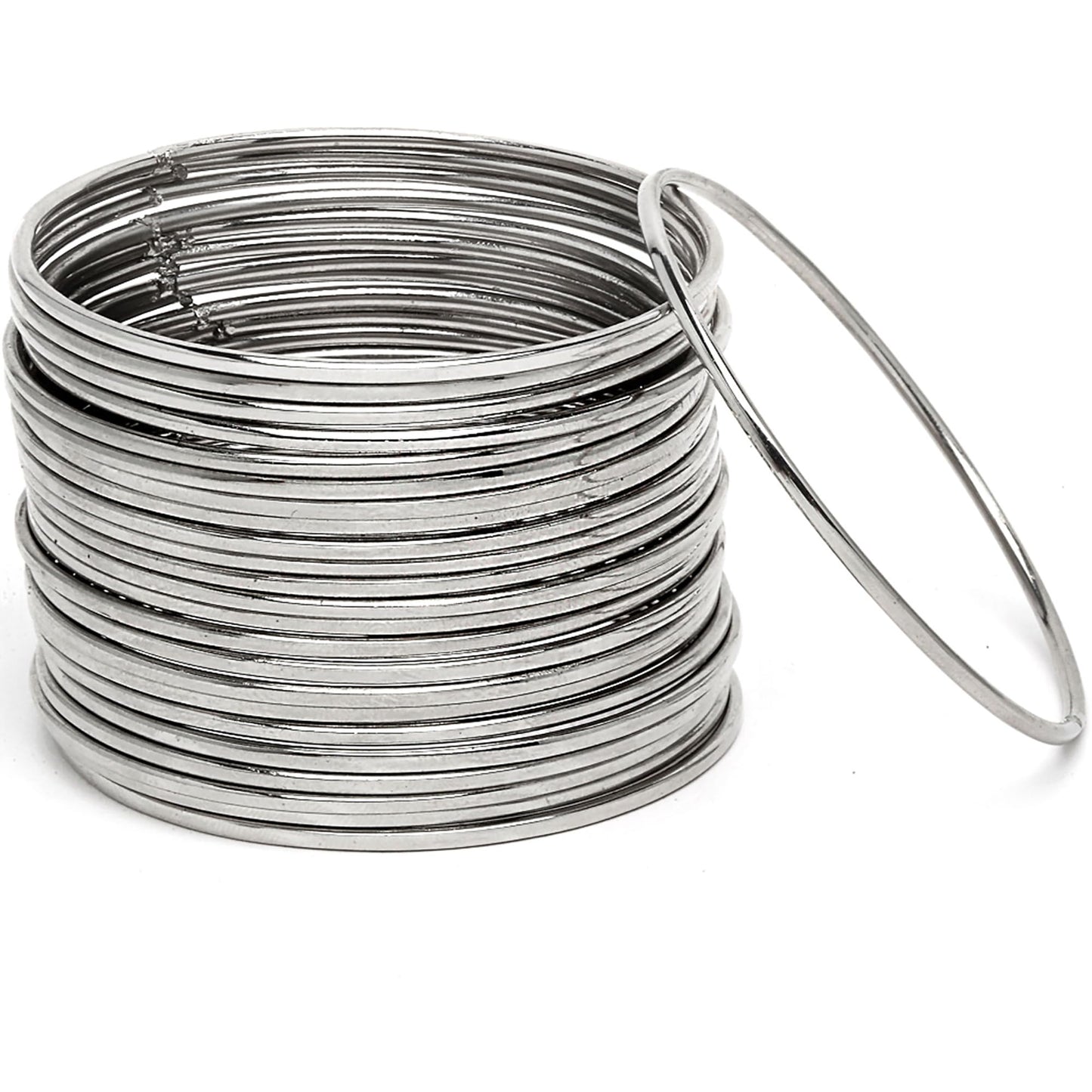ZENEME Jewellery Traditional Silver Plated Oxidized Bracelet Bangles Set For Girls & Women 24Pieces T4 Jewels