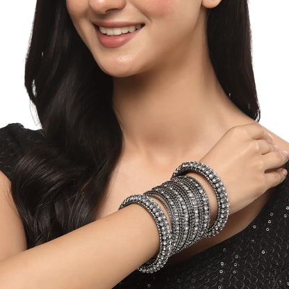 ZENEME Fashion Jewellery Traditional Gold Plated Bracelet Bangles Set for Girls and Women T4 Jewels