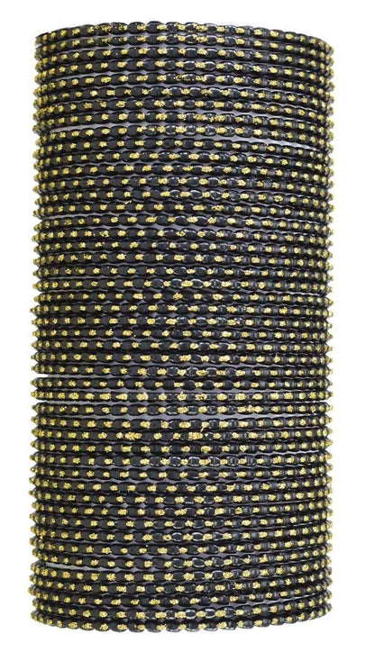 T4 Jewels (2.10 & 2.12 Size Designer & Beautiful Metal Bangle Set For Women & Girls - (Set Of 48)_Available In Large Sizes. T4 Jewels