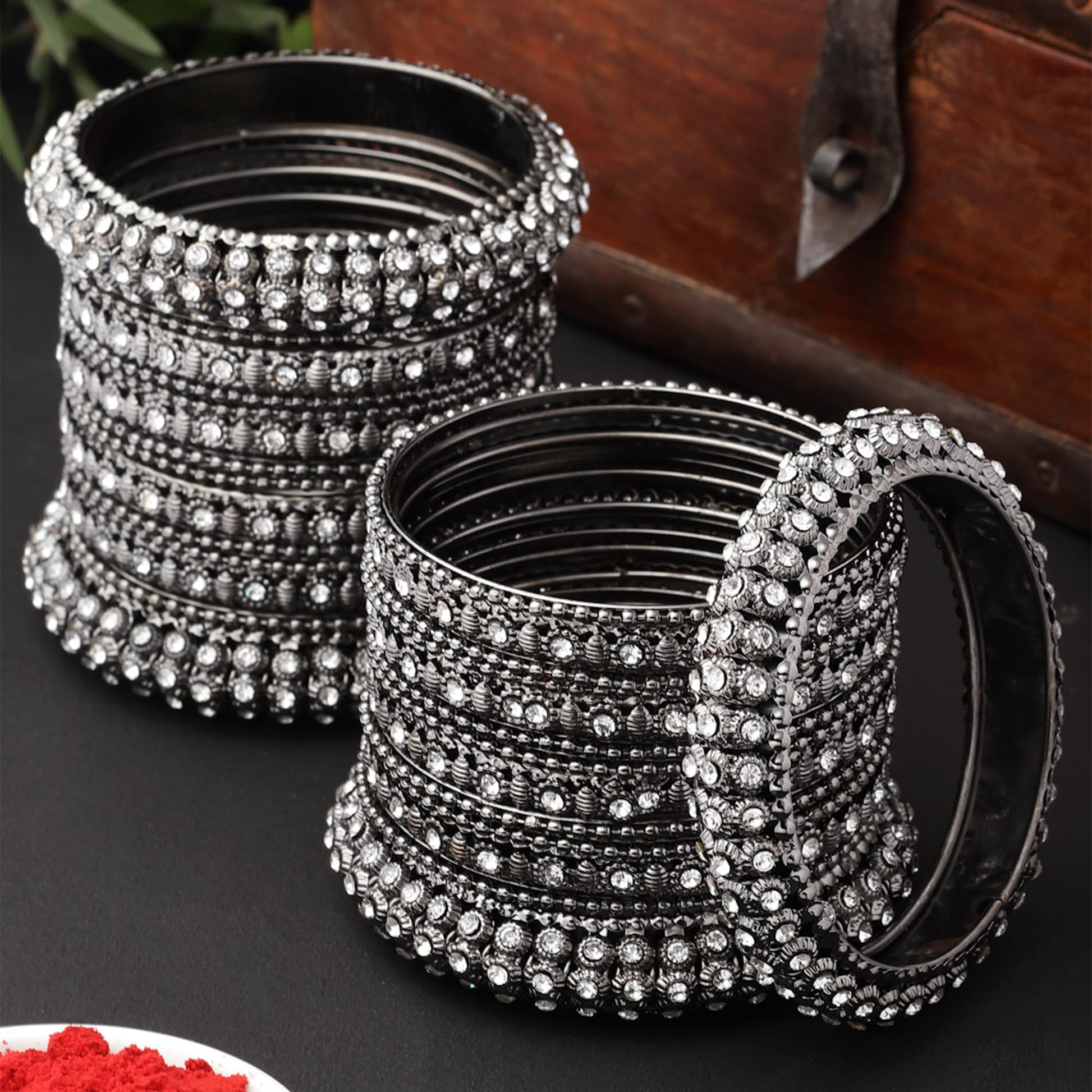 ZENEME Fashion Jewellery Traditional Gold Plated Bracelet Bangles Set for Girls and Women T4 Jewels