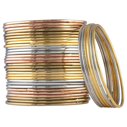 Peora Traditional Antique Look Oxidised Gold Plated Bangle Set for Women and Girls T4 Jewels